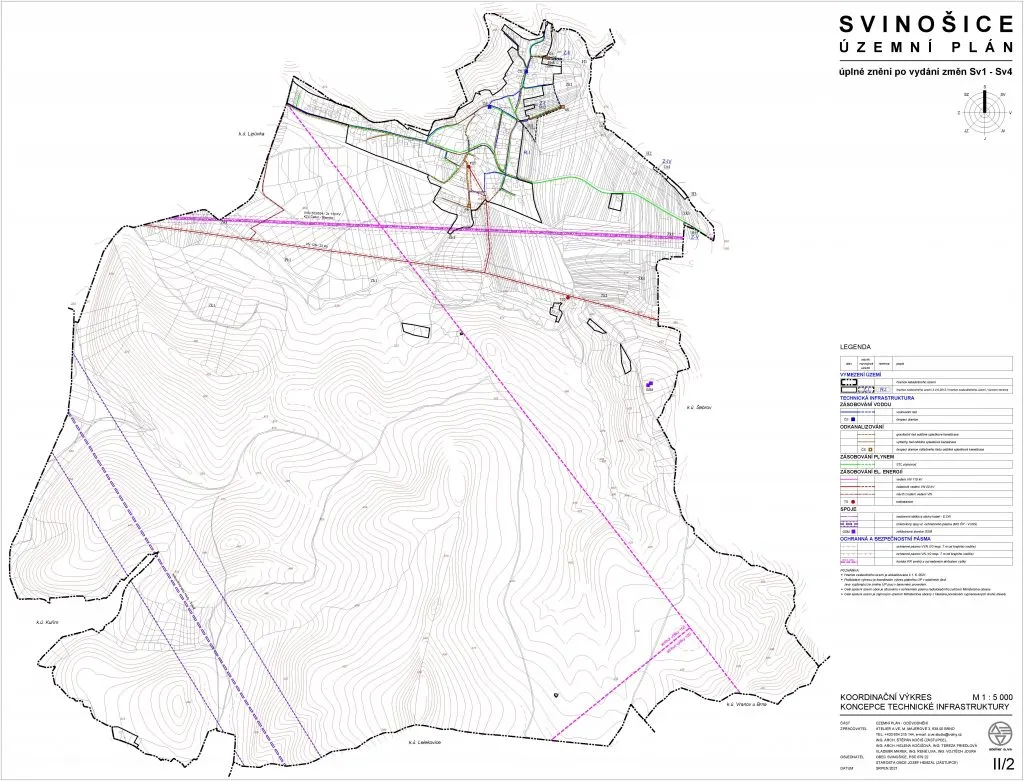 Koordinační výkres koncepce infrastruktury